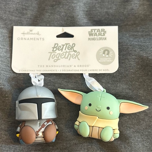 Star Wars Mandalorian and Grogu Ornaments NWT - Picture 3 of 4